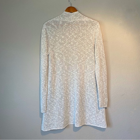 Eileen Fisher Cream Open Front Cardigan - Picture 2 of 15